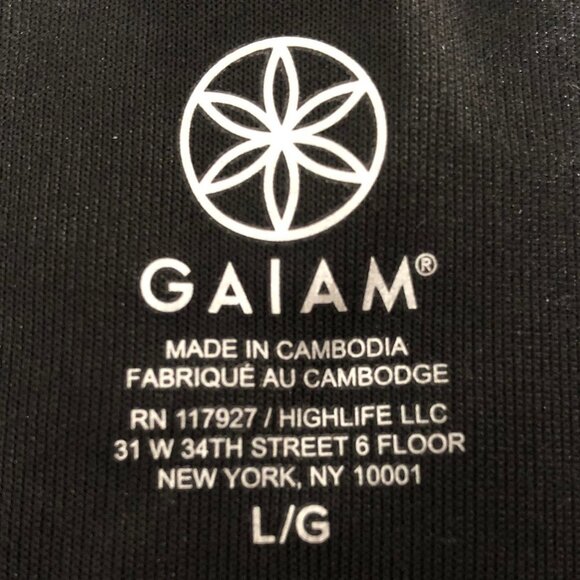 GAIAM Casual Activewear Rayon Poly Slvless Scoop Neck Midi Dress Black Sz L NWT - Picture 7 of 11